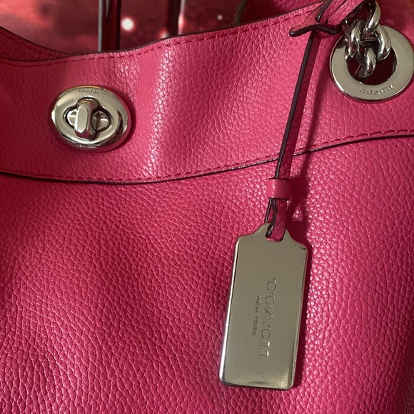 Pink Coach Edie Shoulder Bag - Picture 4 of 15